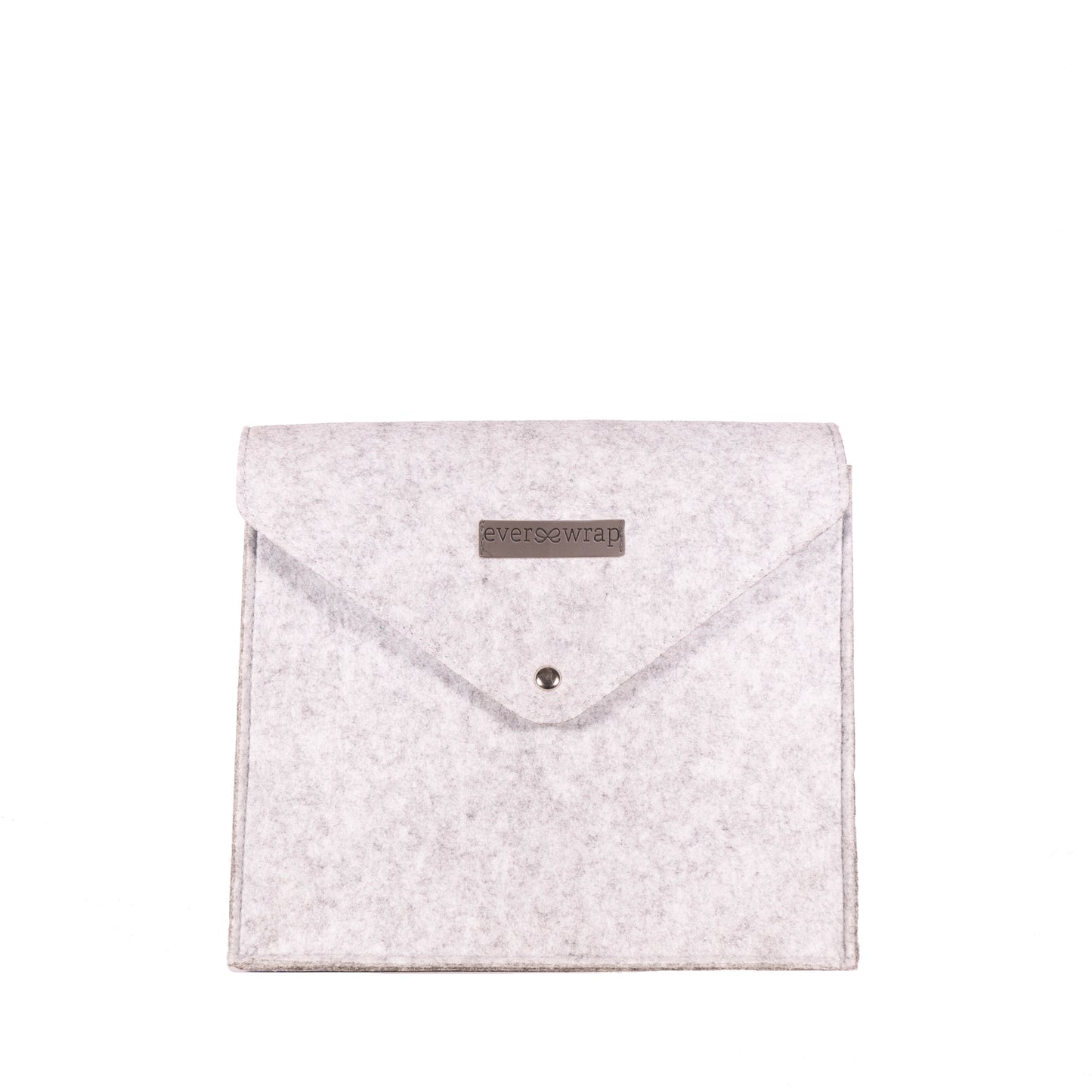 1 Small Grey Felt Reusable Gift Bag with Magnet Closure, High Quality Bag for Maximum Zero-Waste Gift Bag - EverWrap