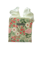 EverBag: Small Green Floral Print with Ivory Satin Bow