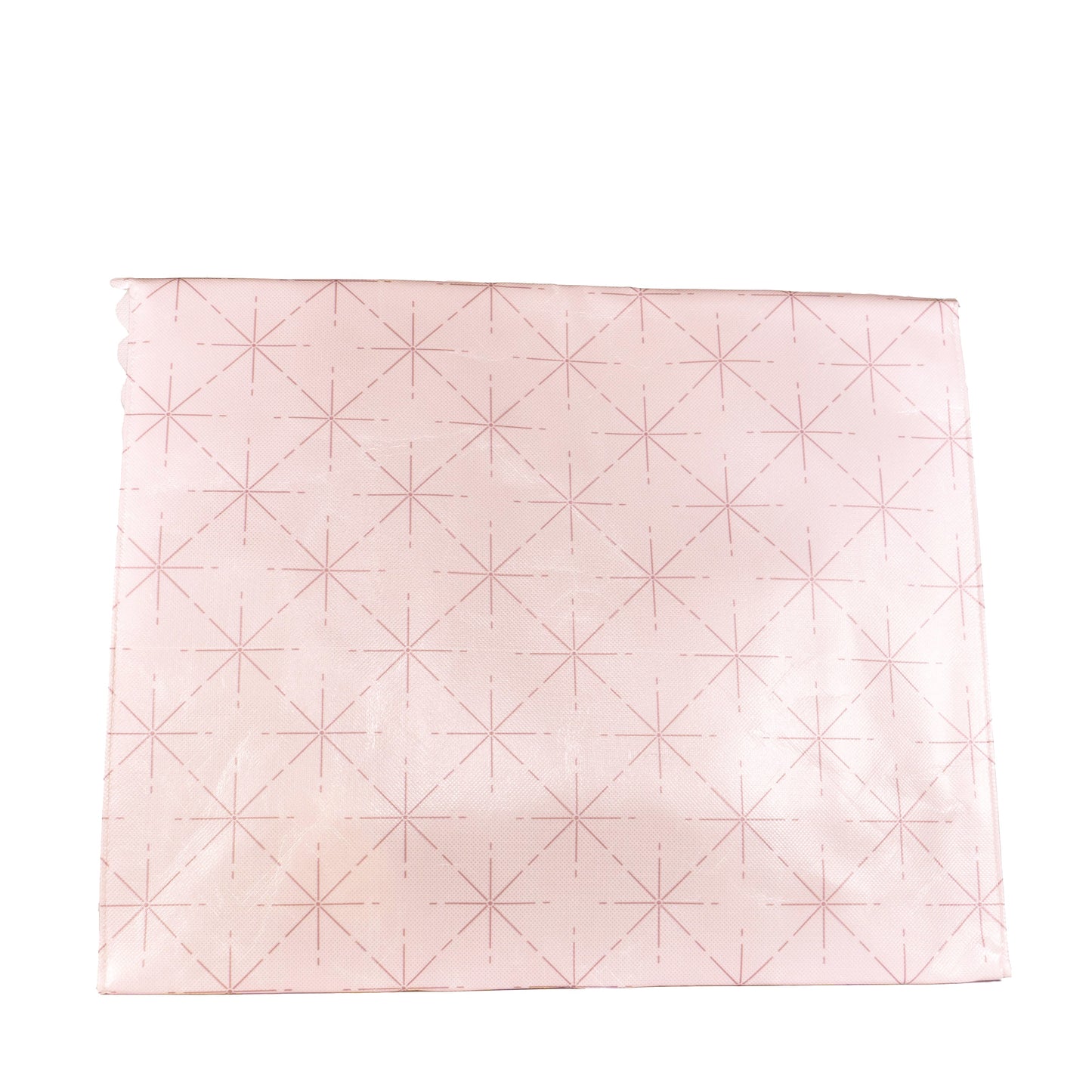 Large Pink Reusable Gift Bag with magnet closure and scalloped, heavy duty for maximum reusability - EverWrap