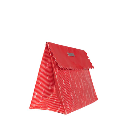4-Piece Resuable Gift Box and Gift Bag Set in Red: 2 Extra Strong Collapsible Gift Boxes with Ribbon Closure Attached, 1 Gift Bag with Magnet Closure and 1 Gift Bag with Satin Closure - EverWrap
