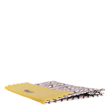 Black and White Gift Box and Bags, Buffalo check and Tulips with Big Pops of Yellow, collapsible and reusable zero-waste gift wrapping - EverWrap