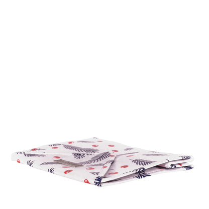 IRREGULAR - Small berry and tree sprig 9.5" wide reusable gift bag with magnet closure, heavy duty two layer non woven foldable sustainable eco-friendly gift bag - EverWrap