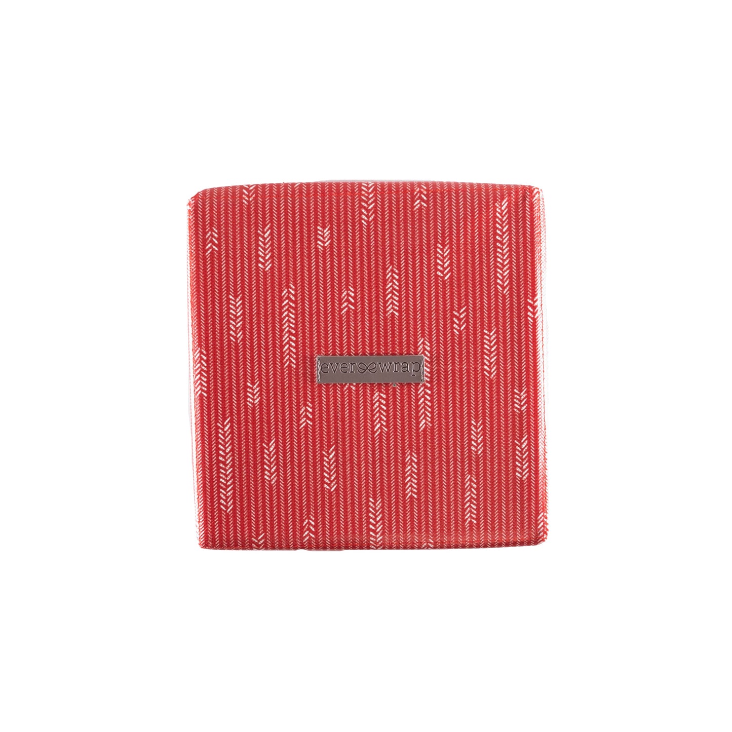 Small Red 8" Collapsible Gift Box with satin ribbon attached, great zero waste solution for sustainable and eco-friendly gift boxes - EverWrap