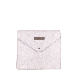 1 Small Grey Felt Reusable Gift Bag with Magnet Closure, High Quality Bag for Maximum Zero-Waste Gift Bag - EverWrap